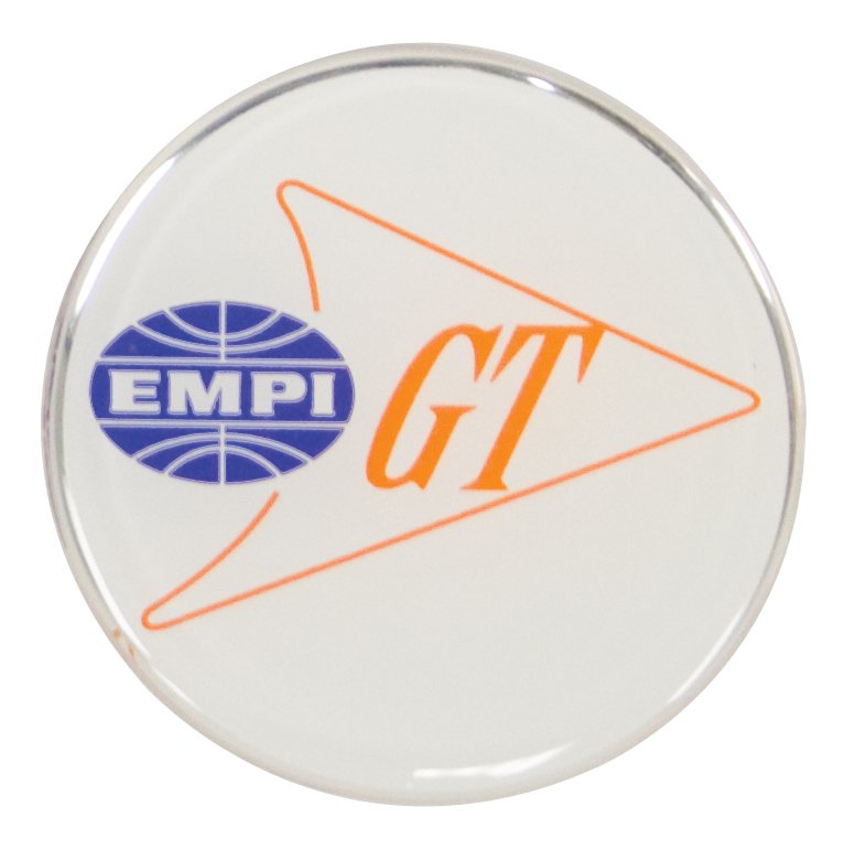 Empi/GT Logosatz für Radkappe, weiss, Ø43 mm, 4 Stück
