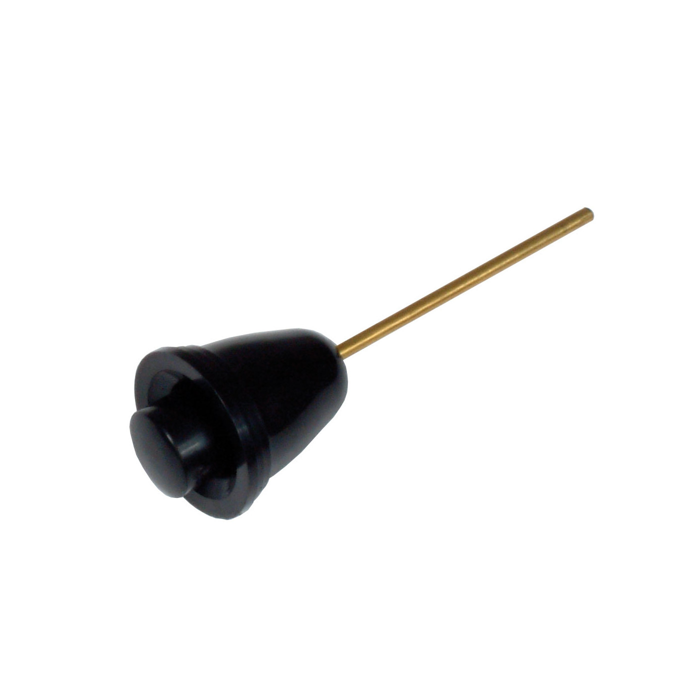Knopf mit Drucktaste für Scheibenwischerschalter, 4mm Gewinde schwarz