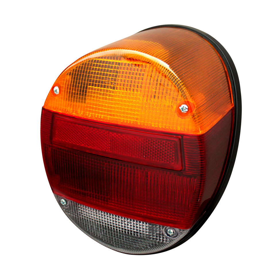 Rücklicht, L/R, europäische Modell orange/rot/transparent, Käfer 12/1300 08/73-, 1303, Type 181