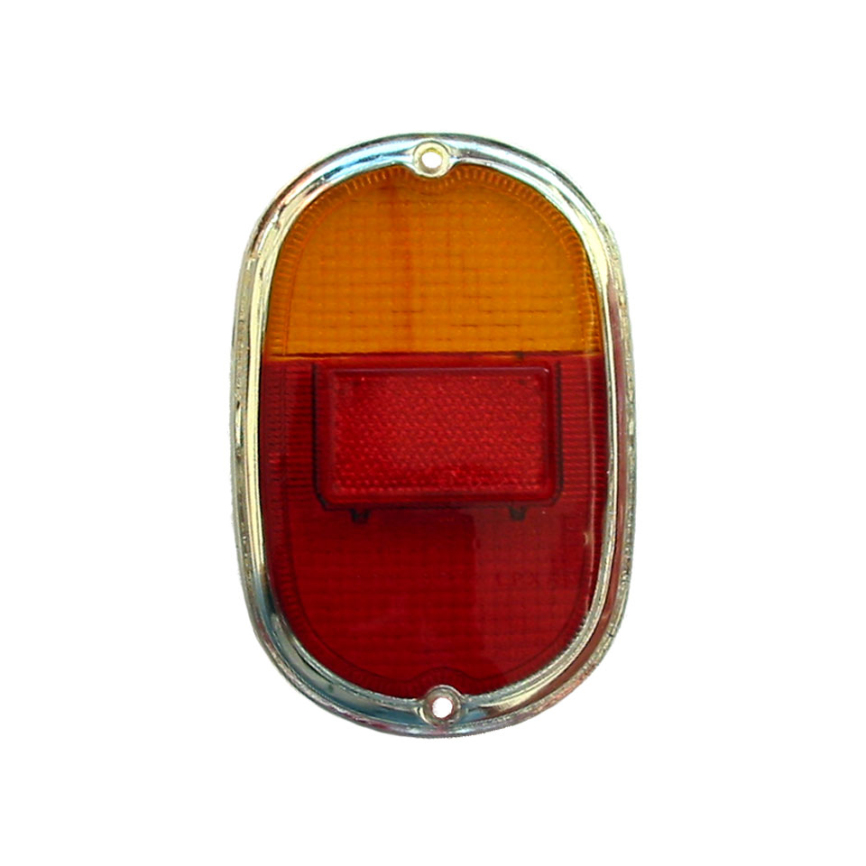 Rücklichtscheibe, orange/rot/transparent, Bus 08/61-07/71, Typ 181 - 02/73